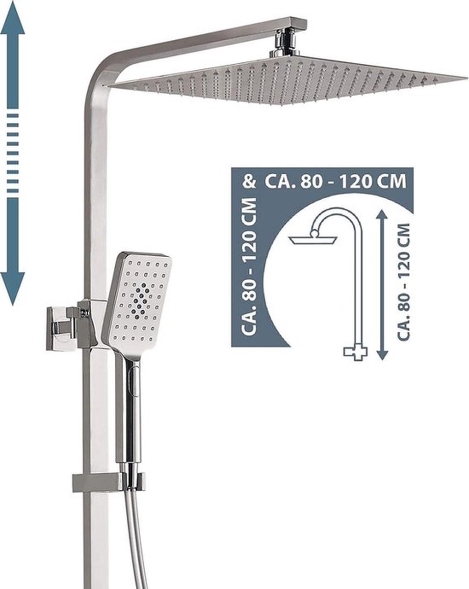 Schütte Sanifun douchesysteem Ocean Chroom 120 2. - Silver