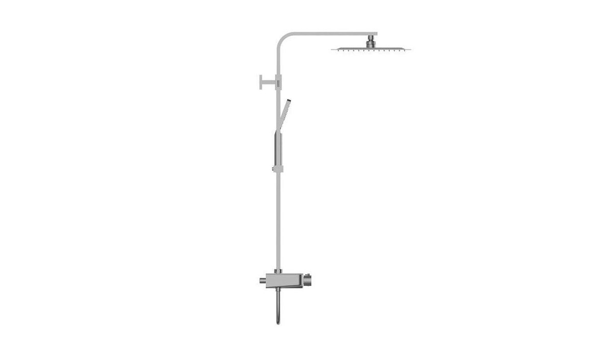 Schütte Sanifun douchesysteem Ocean Chroom 120 2. - Silver