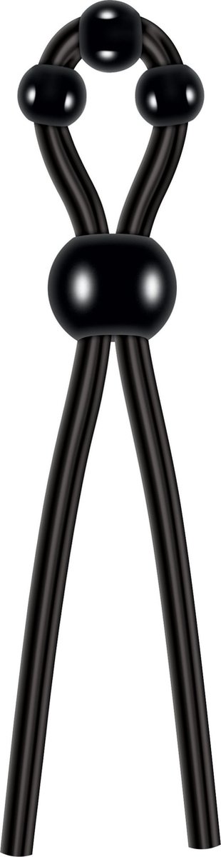 Zero Tolerance Evolved - Ultieme Siliconen Lasso Cockring - Zwart