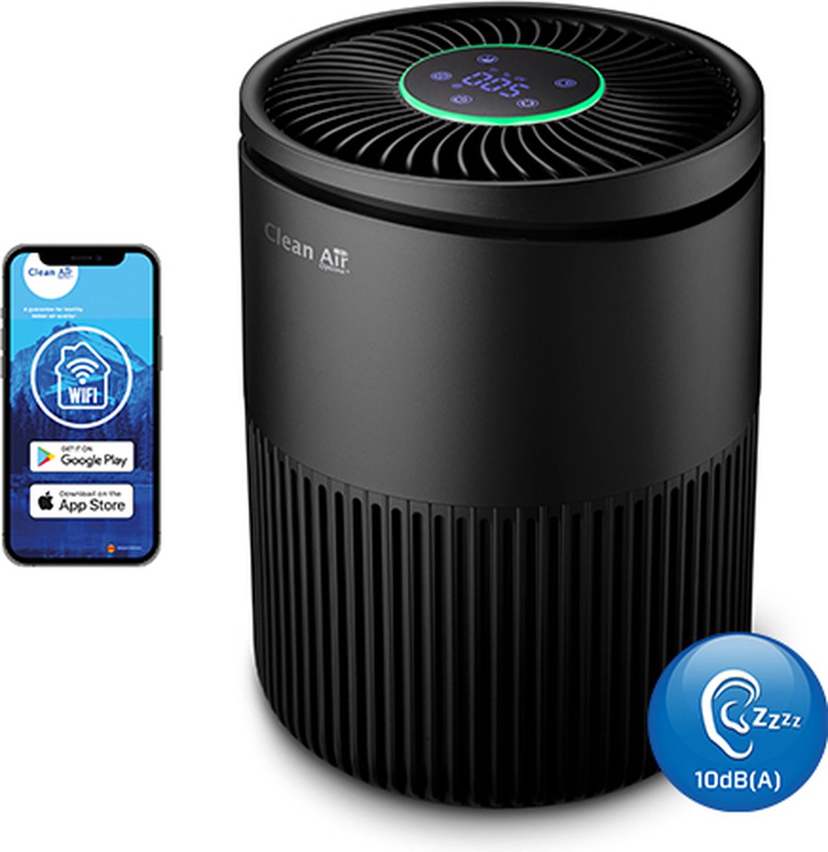 Clean Air Optima CA-503B compact smart Luchtontvochtiger - Zwart