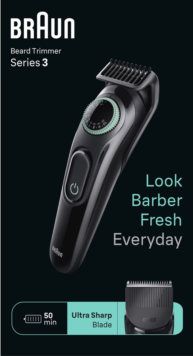 Braun BT3421 Baardtrimmer - Zwart