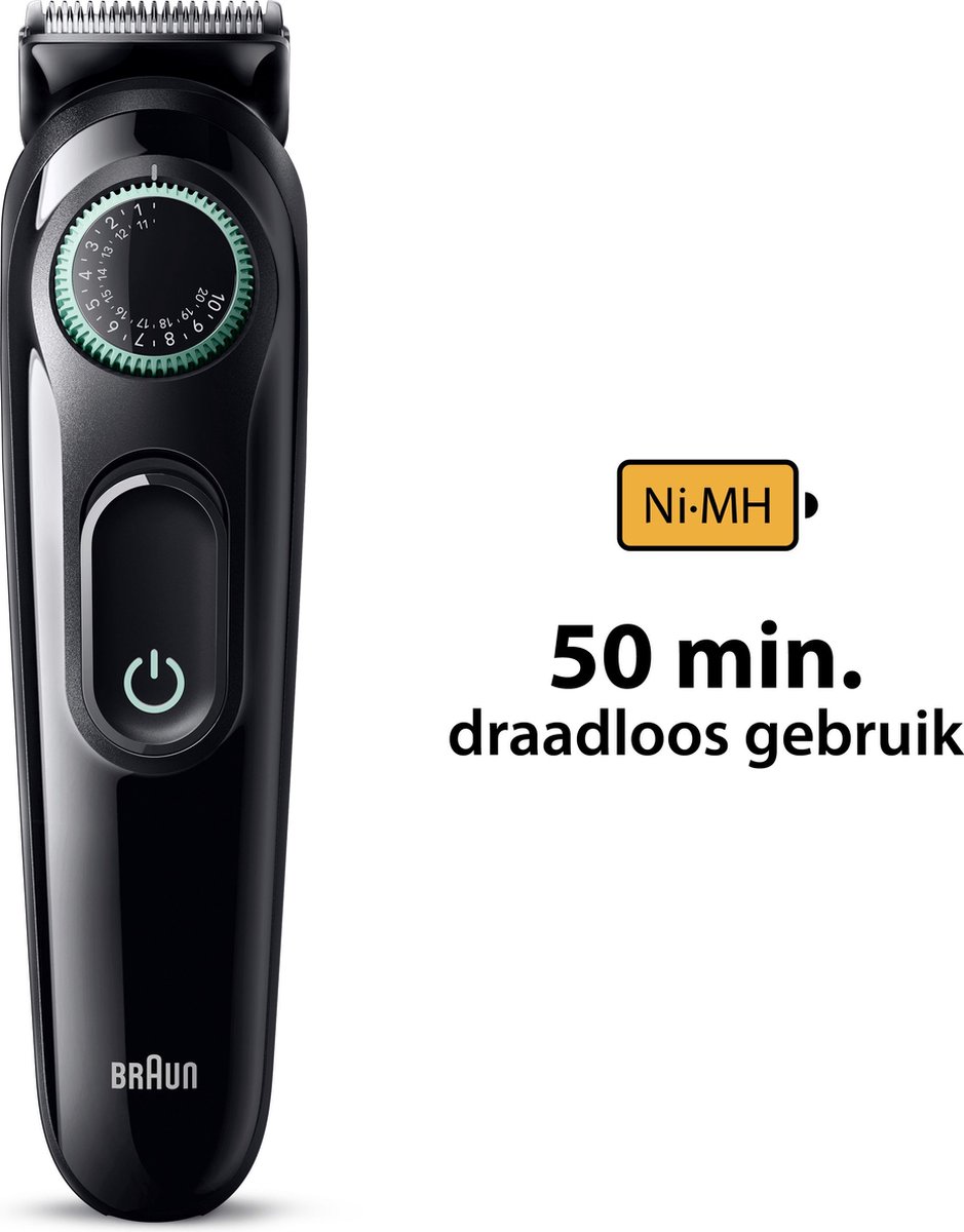Braun BT3421 Baardtrimmer - Zwart