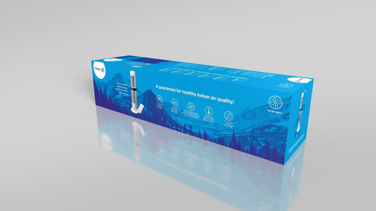 Clean Air Optima CA406W Design Tower Fan Torenventilator Wit