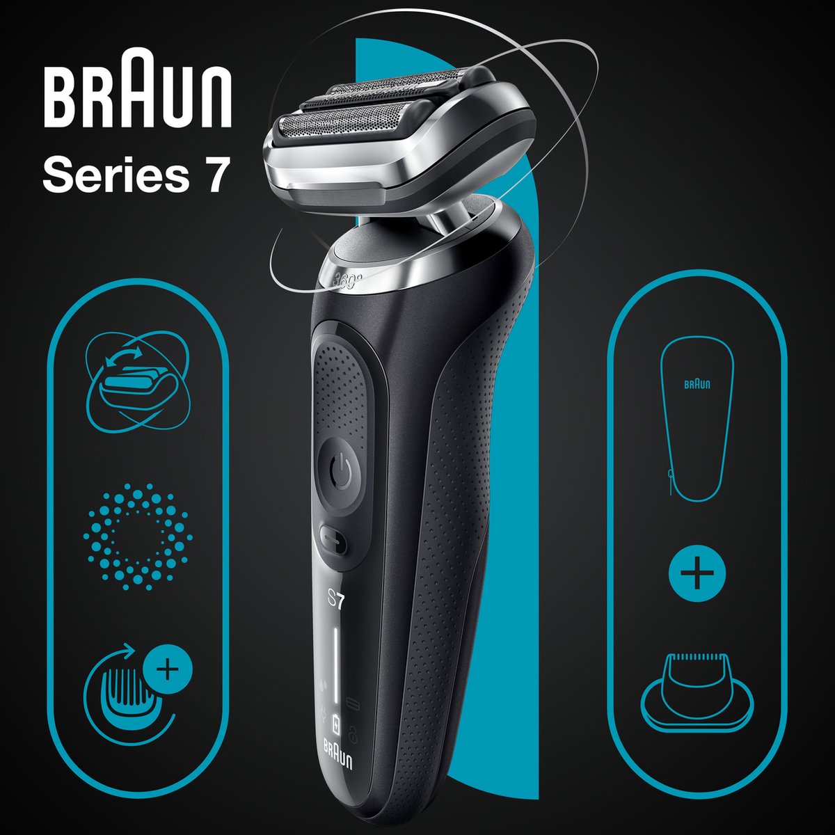 Braun Series 7 71-N1200S Scheerapparaat - Silver