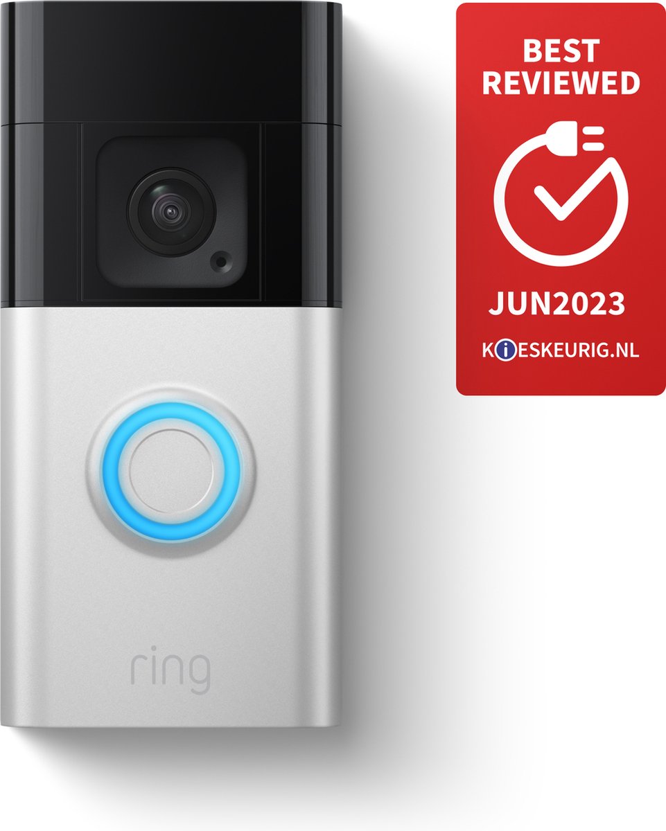 Ring Battery Video Doorbell Plus - Satin Nickel