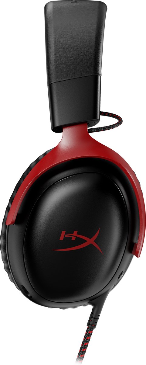 HyperX Cloud Iii Wired Gaming Headset - Zwart/rood (pc PS5 Xbox Series X/s)