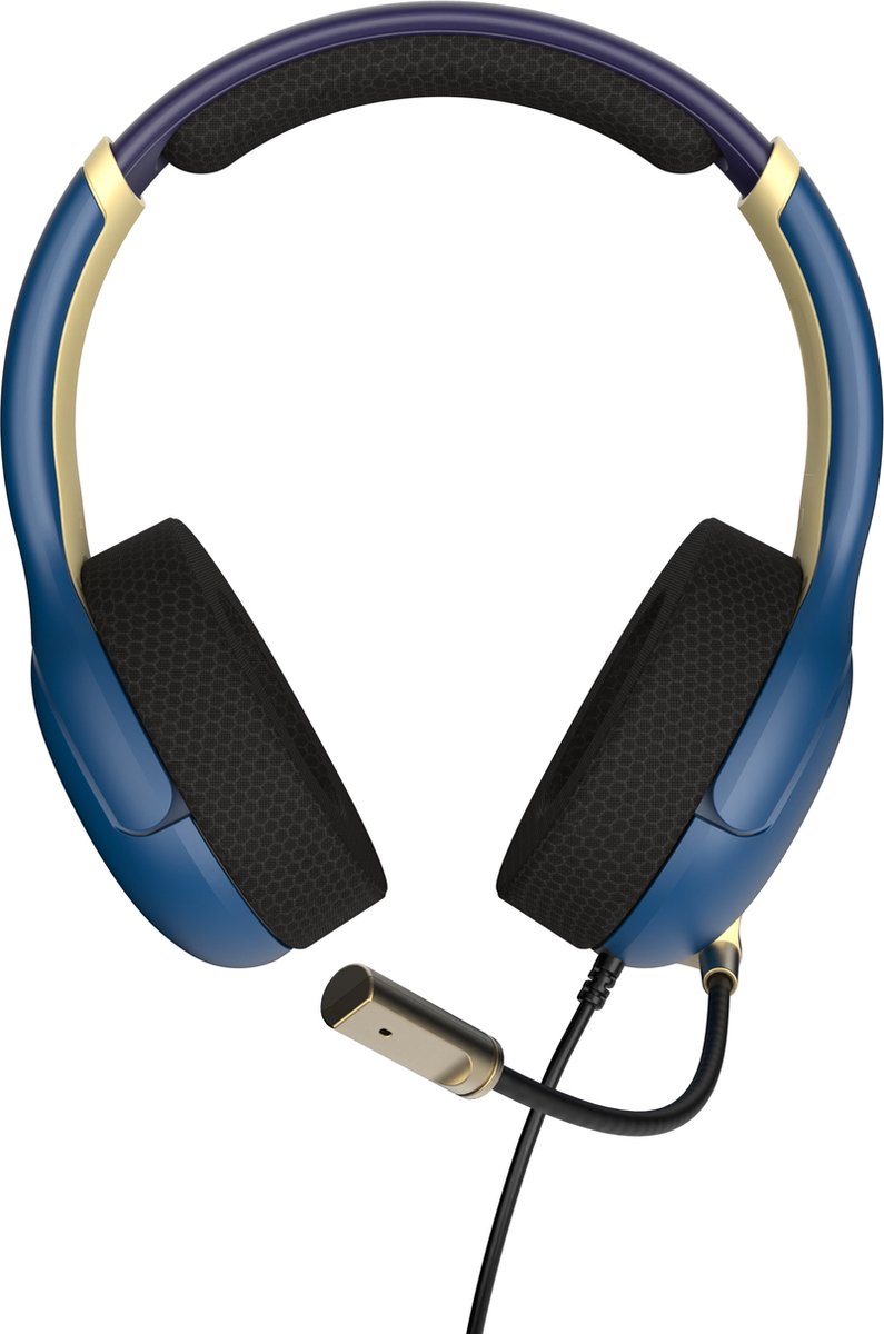 PDP Gaming Airlite Wired Headset - Zelda Hyrule Brave Blue (nintendo Switch)