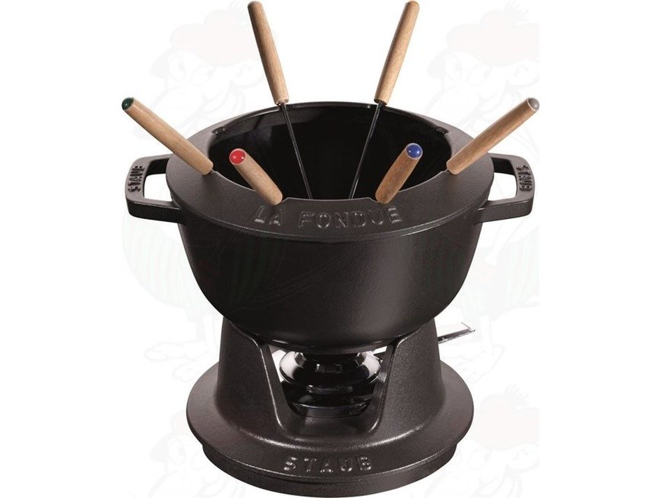 Staub Fondueset 20cm - zwart