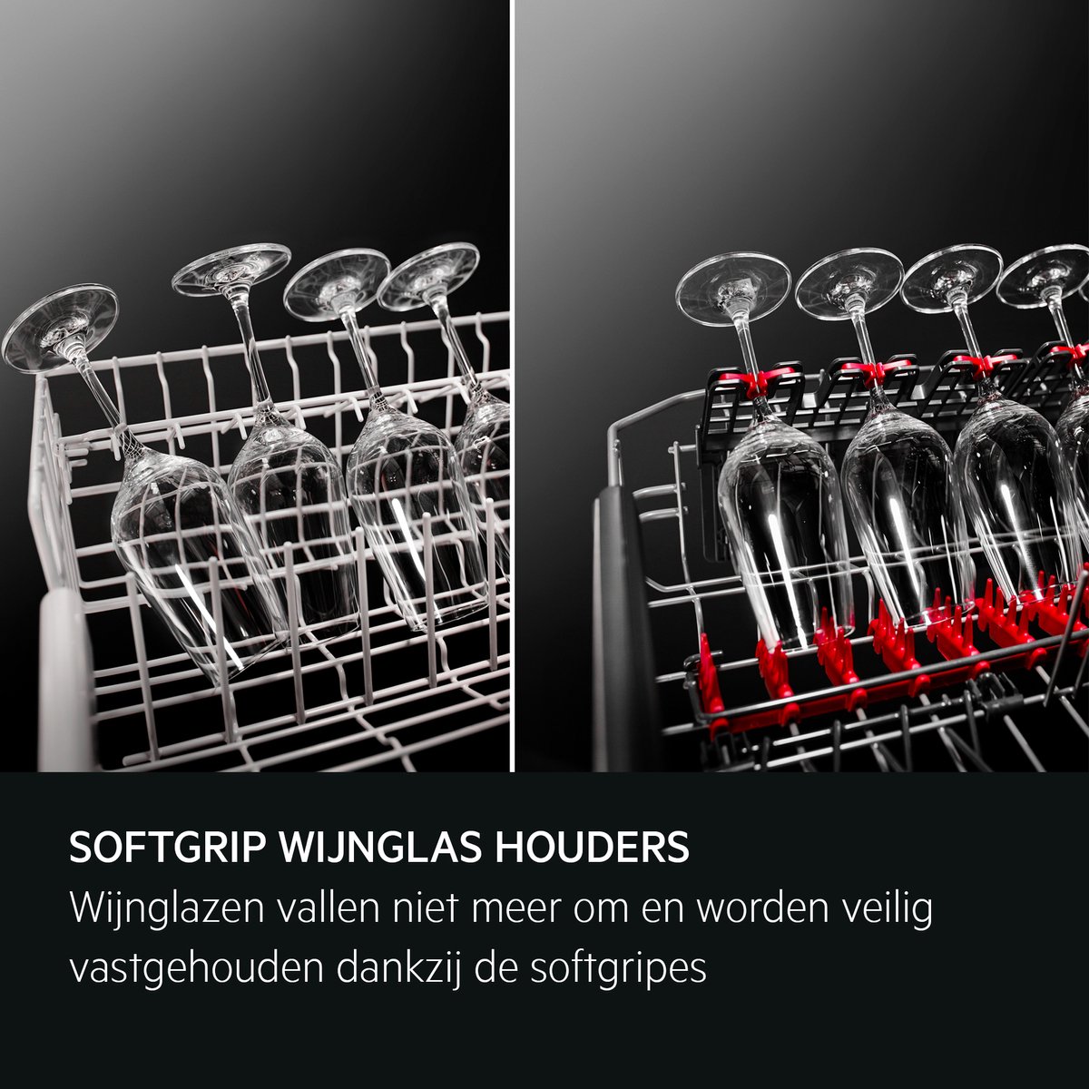 AEG FSE75768P 7000 serie GlassCare vaatwasser (inbouw) - Zwart