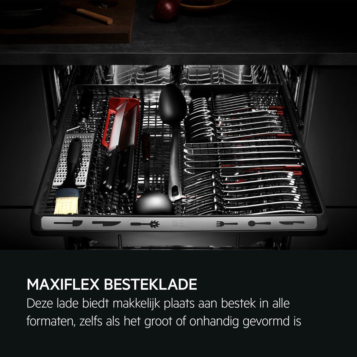 AEG FSE75768P 7000 serie GlassCare vaatwasser (inbouw) - Zwart