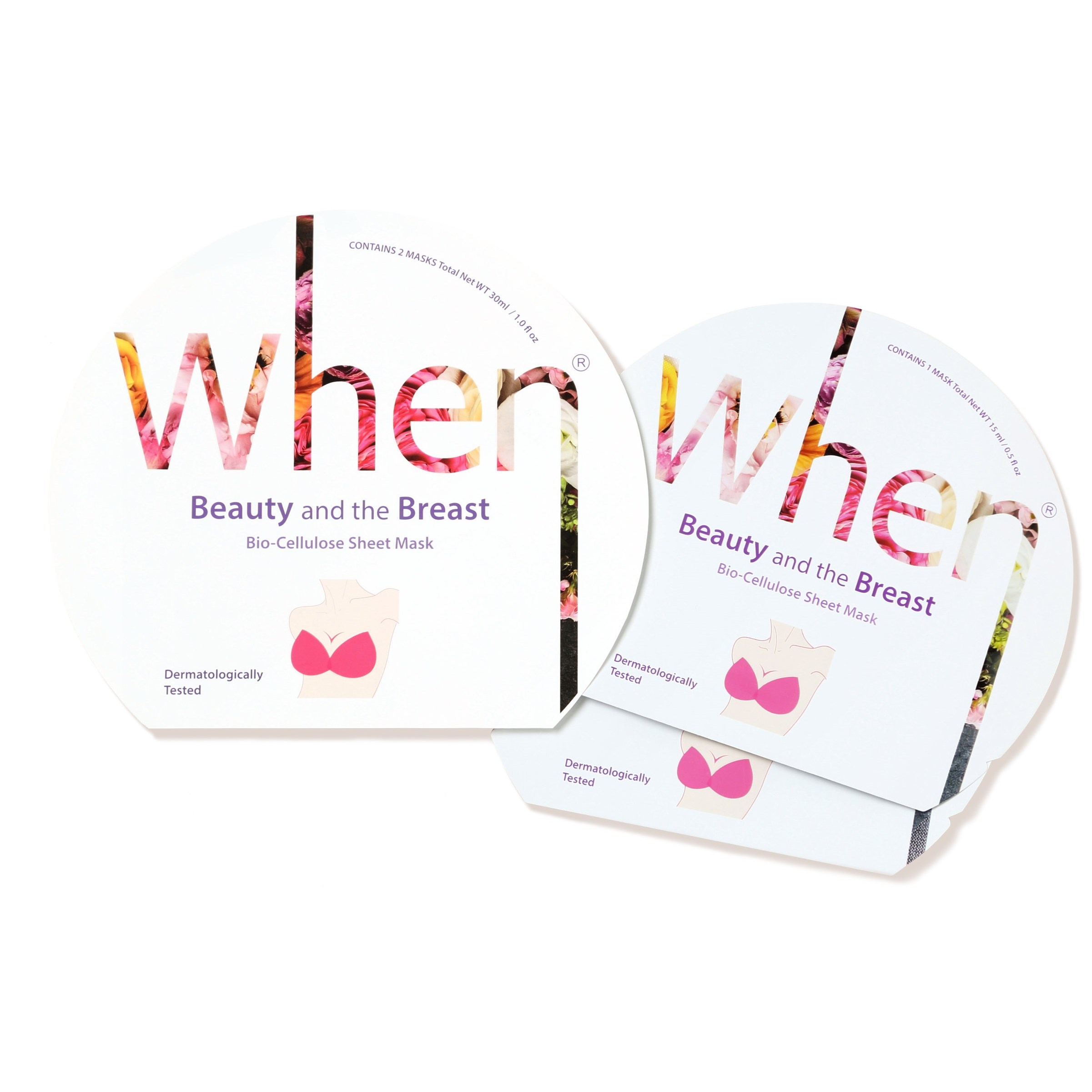 When Beauty and the Breast Mask 2 pcs 1 set with sleeve 18 ml