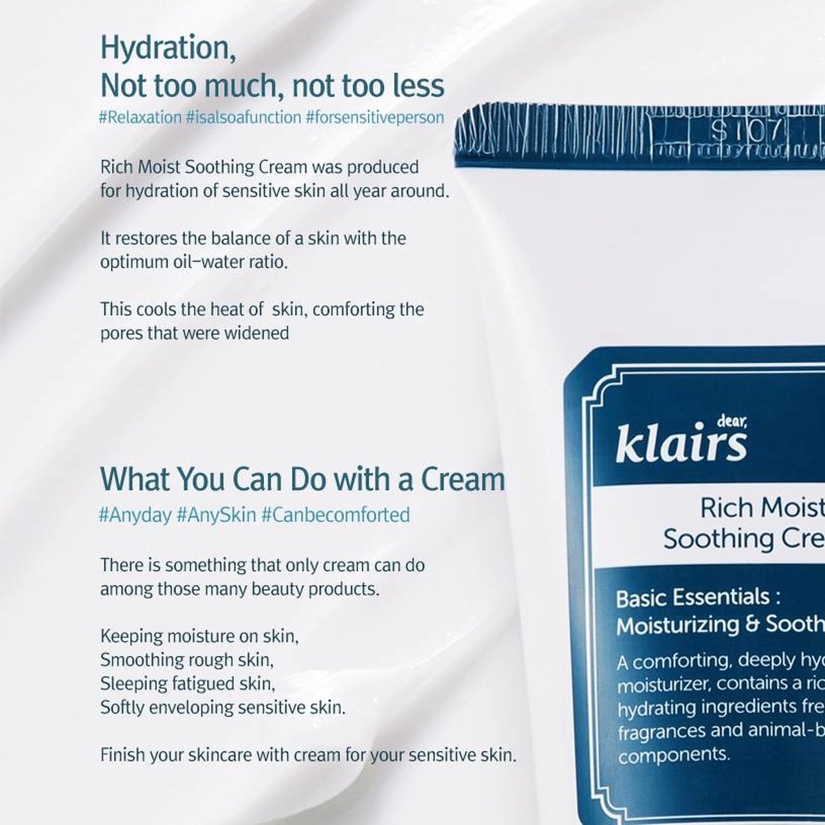 Klairs Rich Moist Soothing Cream 80 ml