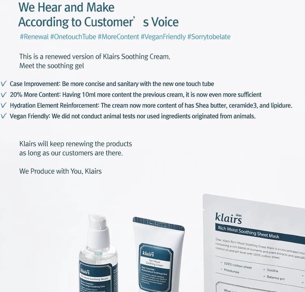 Klairs Rich Moist Soothing Cream 80 ml