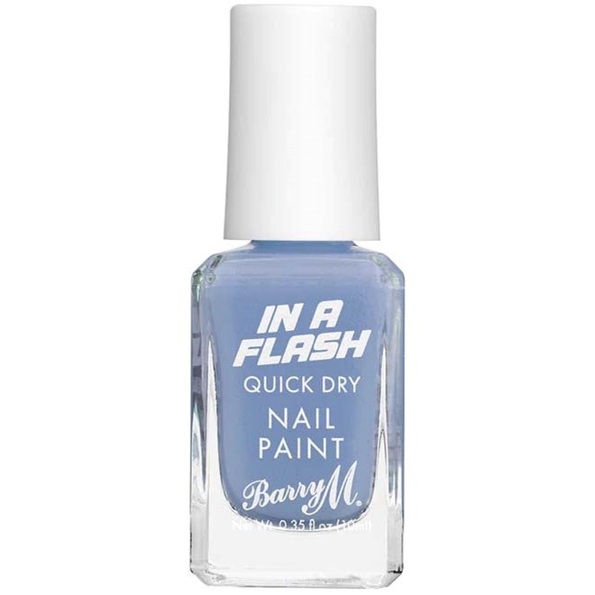 Barry M In A Flash Quick Dry Nail Paint Brisk Blue