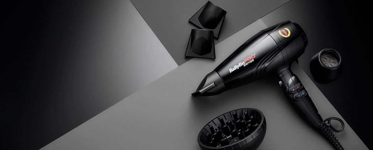 Babyliss PRO Hairdryer Ultra Light Rapido Black 2200 W Rapido Bla - Zwart