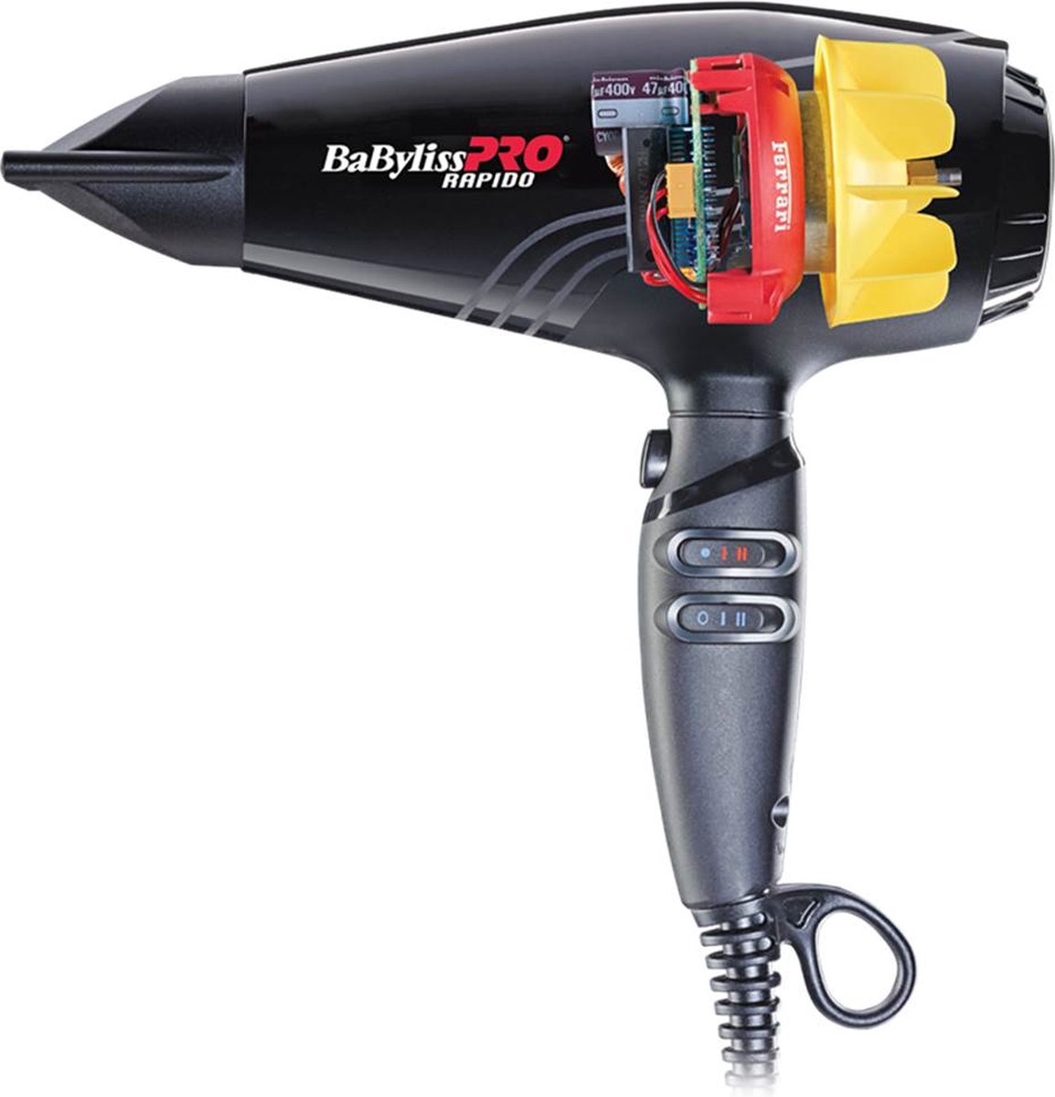 Babyliss PRO Hairdryer Ultra Light Rapido Black 2200 W Rapido Bla - Zwart