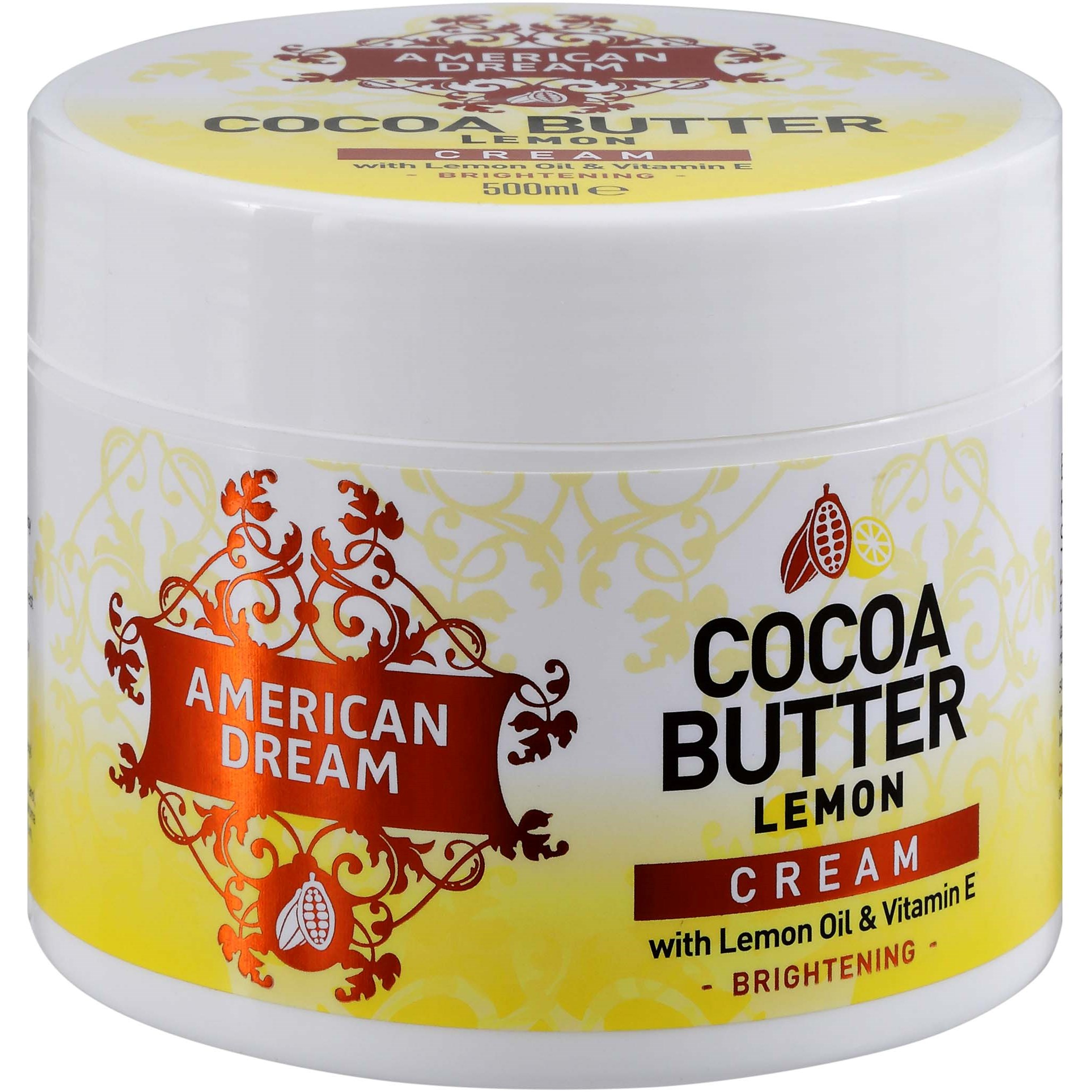 American Dream Lemon Cocoa Butter Body Cream 500 ml