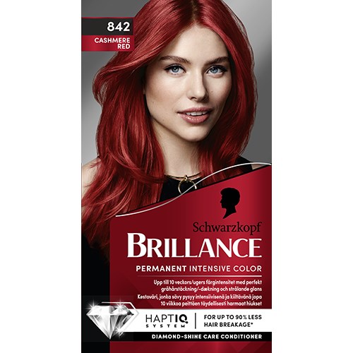 Schwarzkopf Brillance Hair Color 842 Cashmere Red