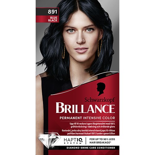 Schwarzkopf Brillance Hair Color 891 Blue Black