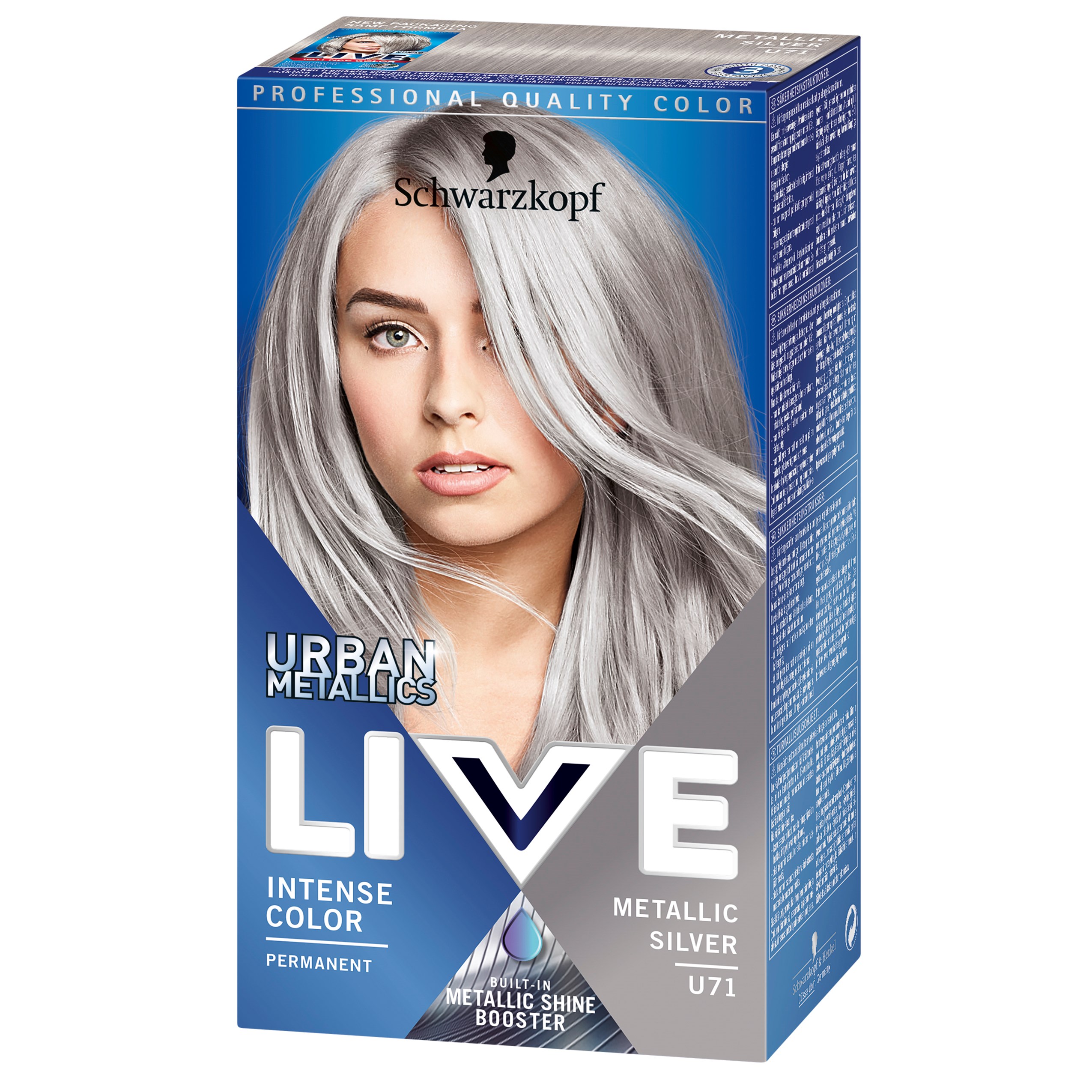 Schwarzkopf LIVE Intense Color U71 Metallic Silver