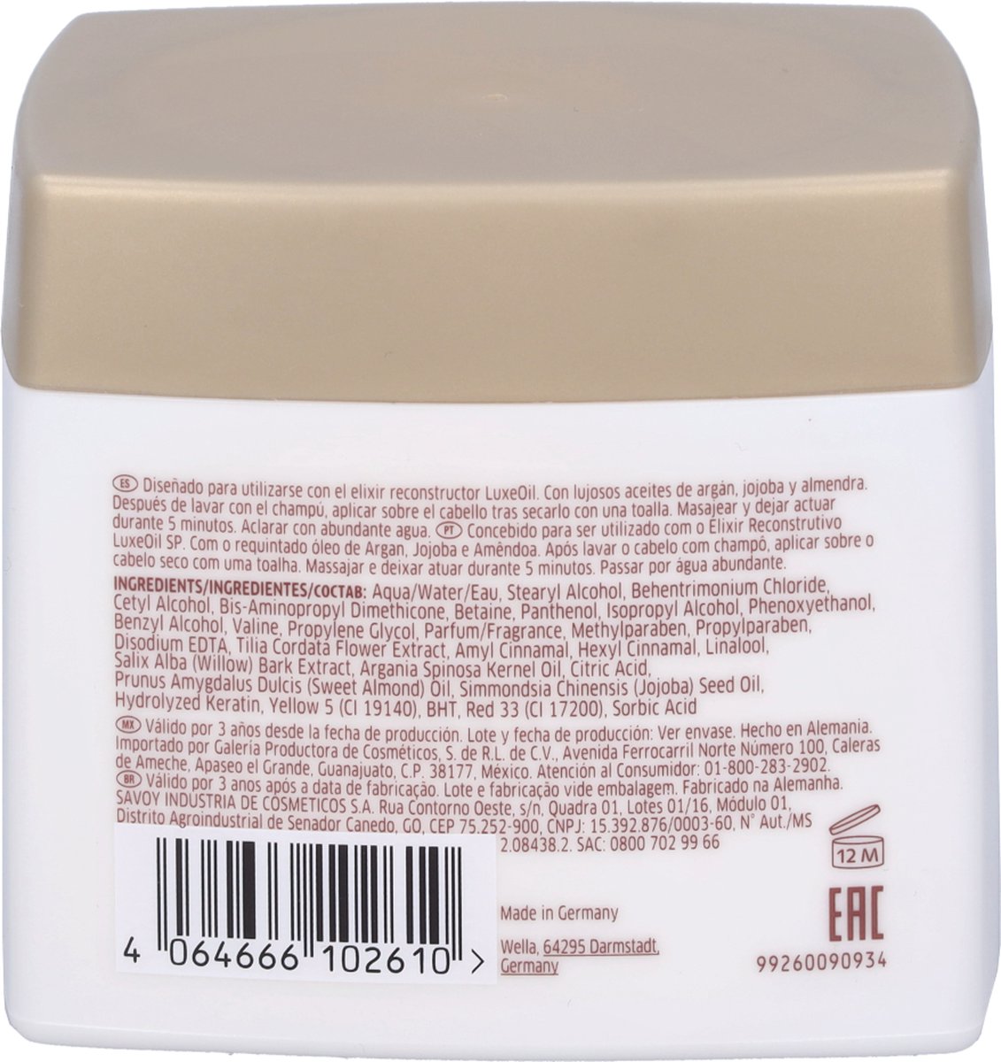Wella Professionals SP Wella Luxeoil Keratin Restore Mask 400 ml
