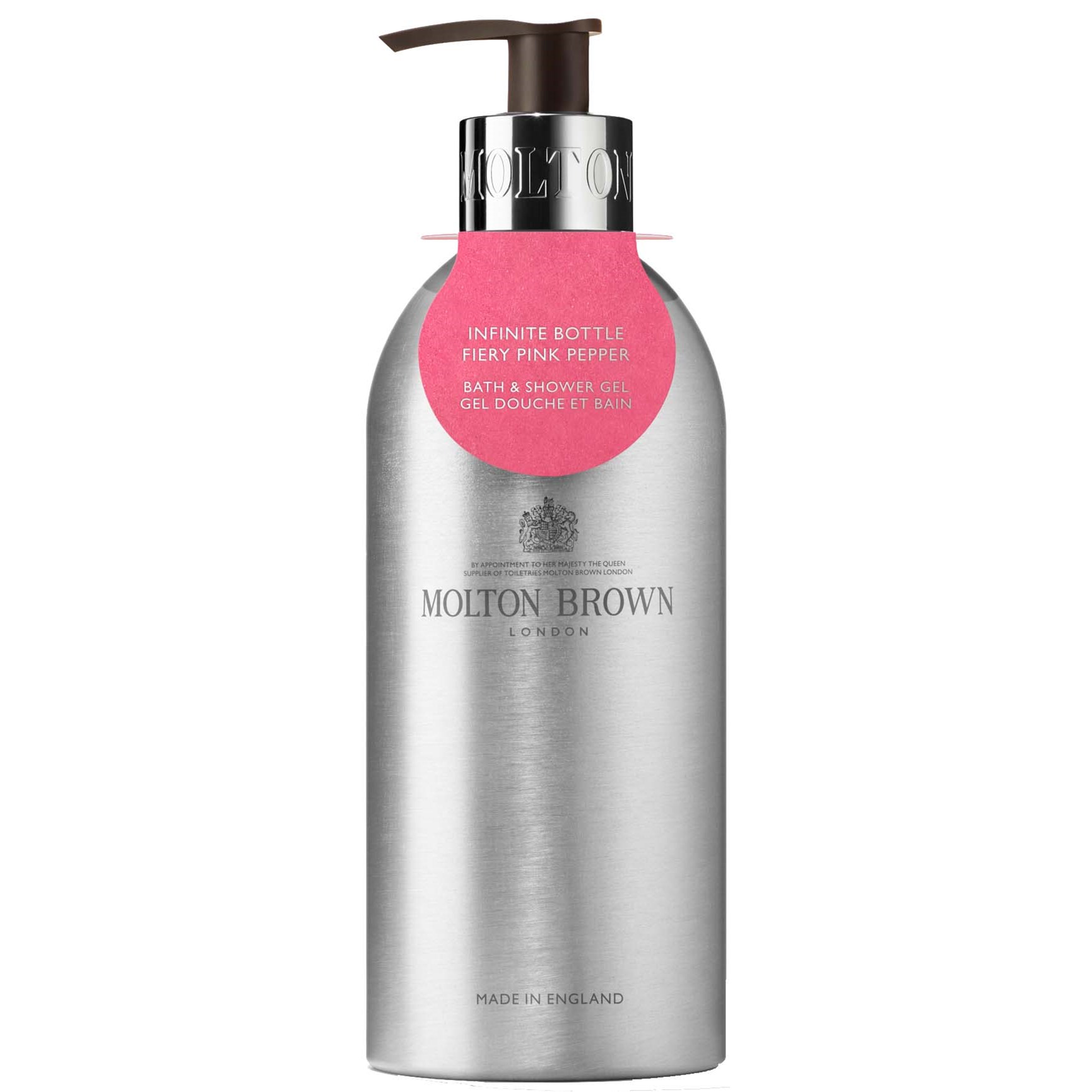 Molton Brown Infinite Bottle Fiery Pink Pepper Bath & Shower Gel