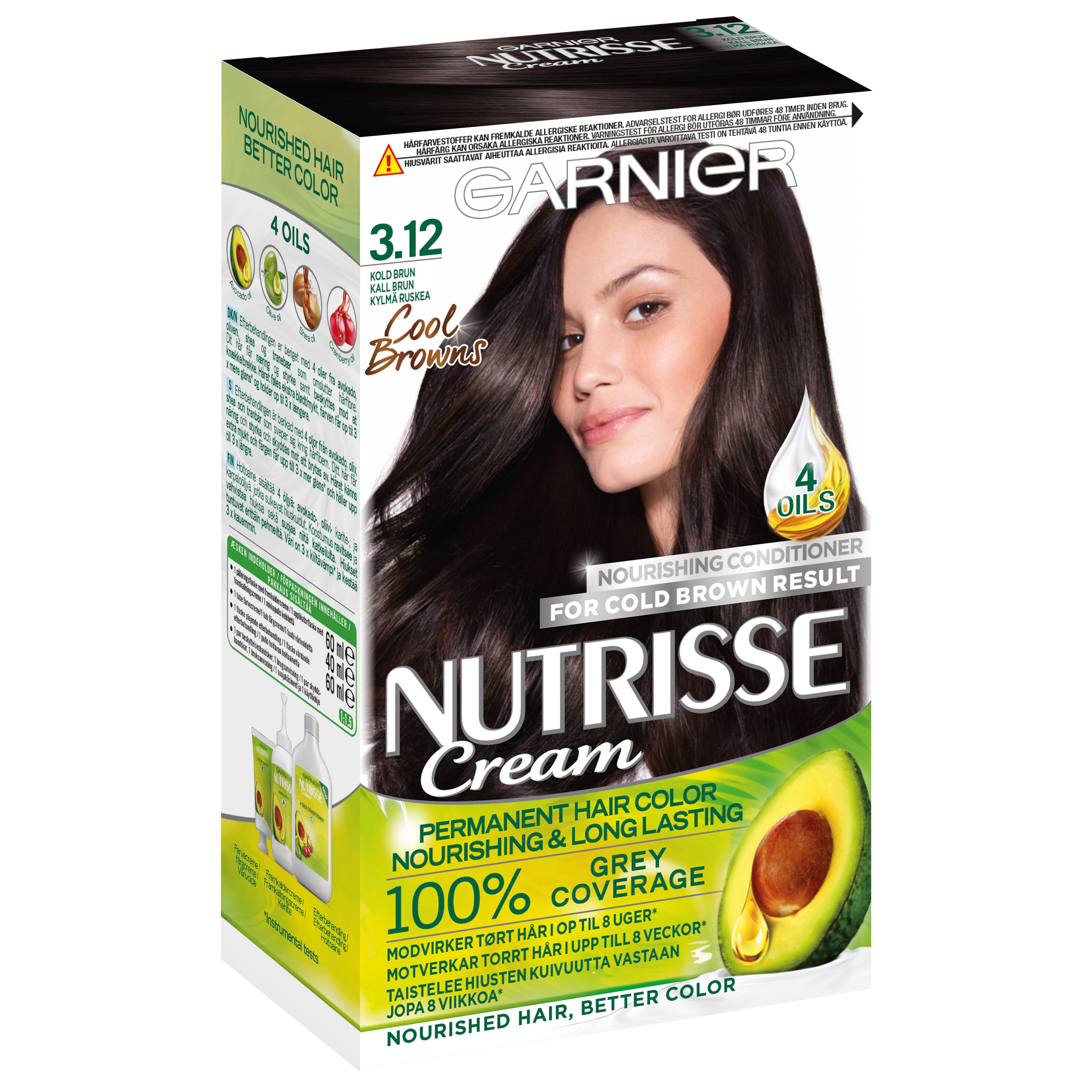 Garnier Nutrisse Permanente Haarverf Frozen brown