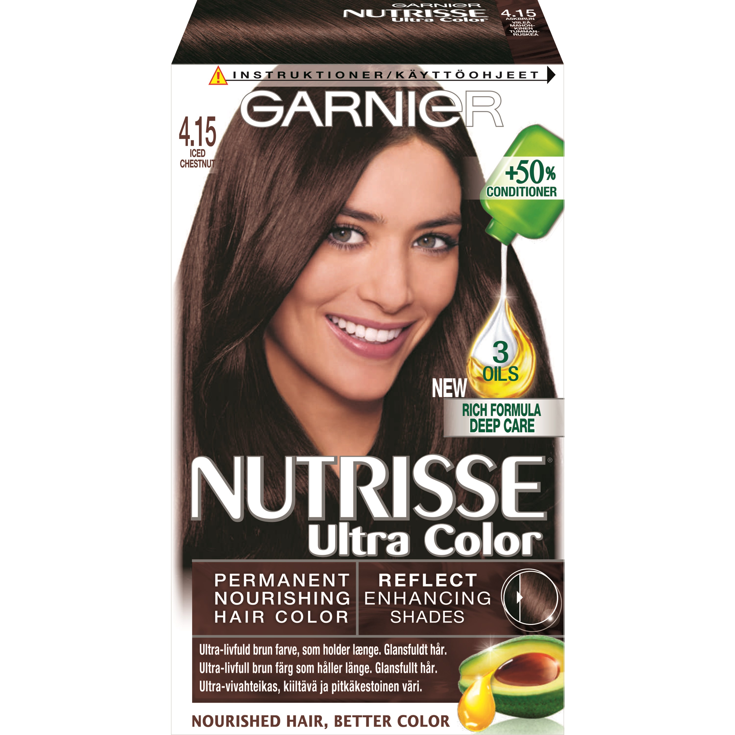 Garnier Nutrisse Ultra Color 4.15 4.15 Iced Chestnut