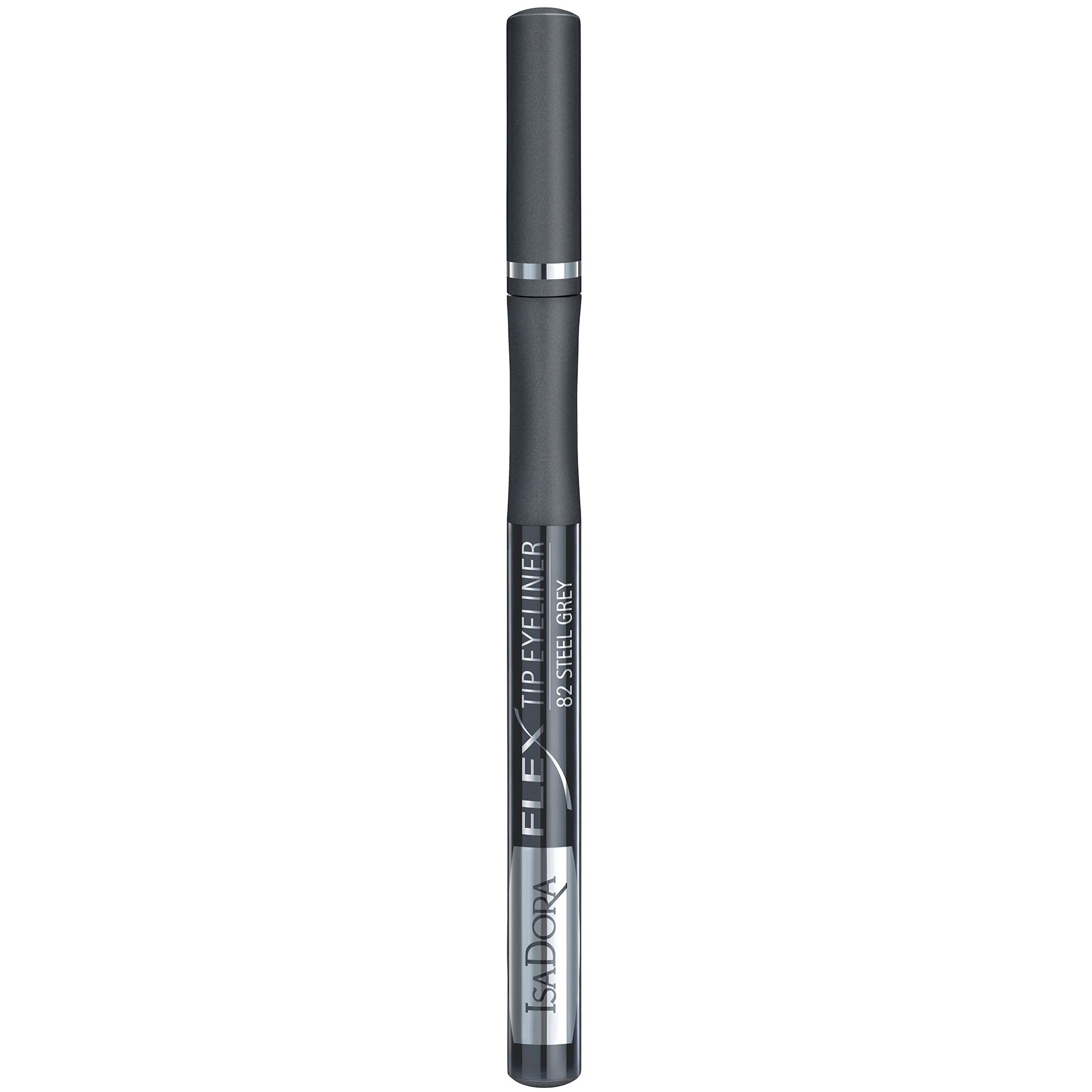 IsaDora Flex Tip Eyeliner 82 Steel Grey - Zwart