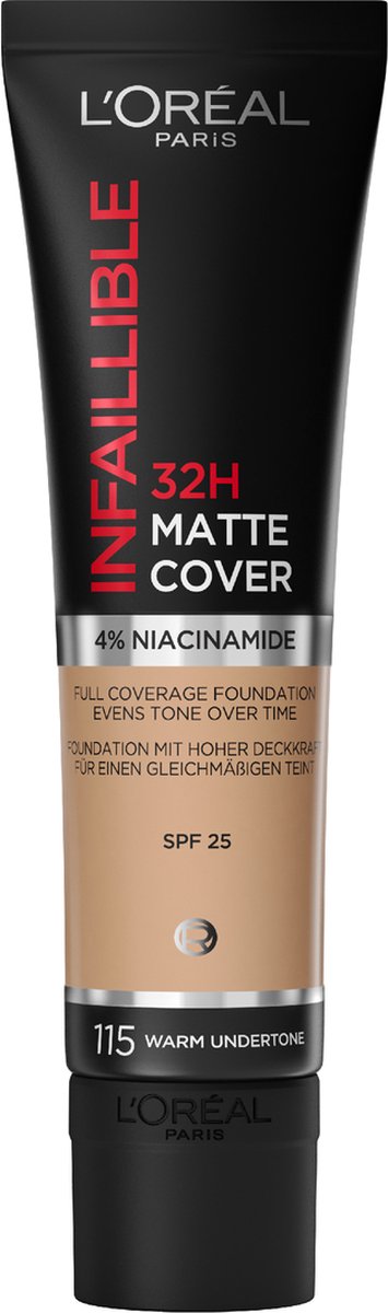 L´Oréal Paris Loreal Paris Infaillible 32H Matte Cover Foundation 115 Warm Unde