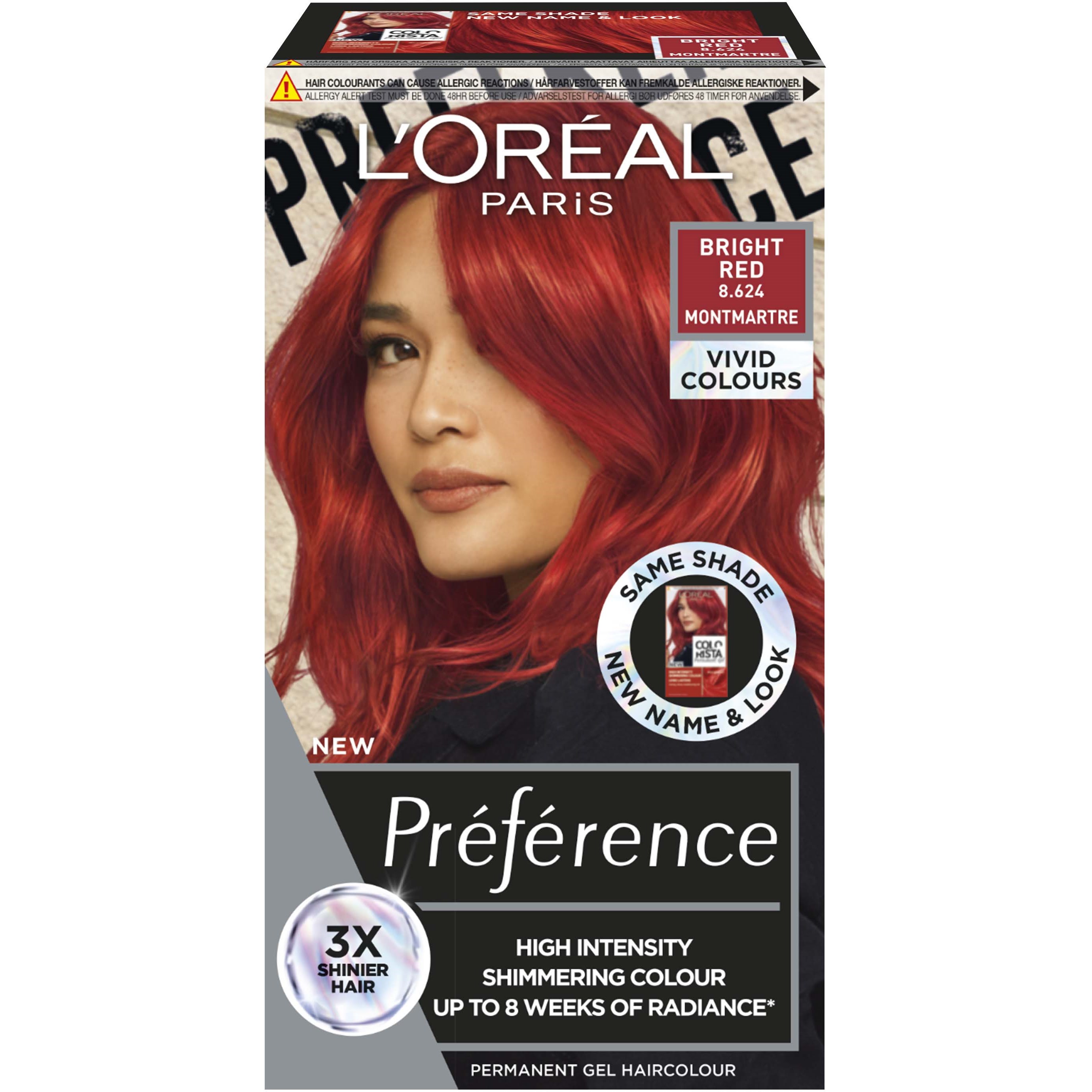 Loreal Paris Préférence Vivids Bright Red 8.624