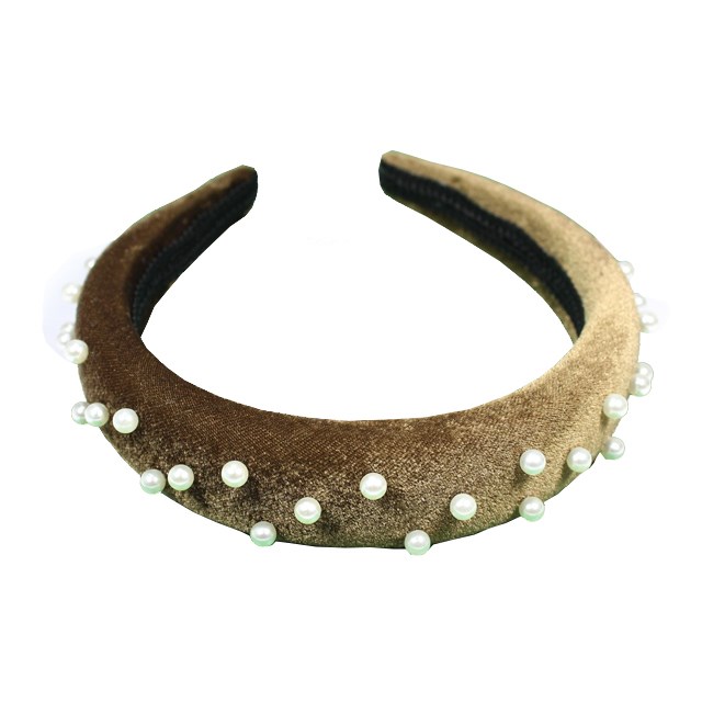 By Lyko Headband Velvet Pearl Green