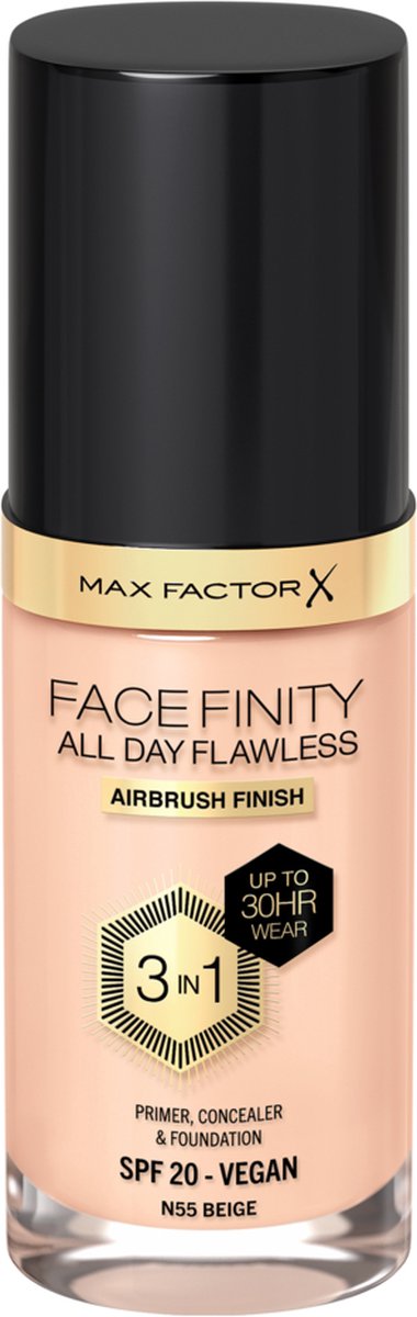 Max Factor All Day Flawless 3in1 Foundation 55 Beige