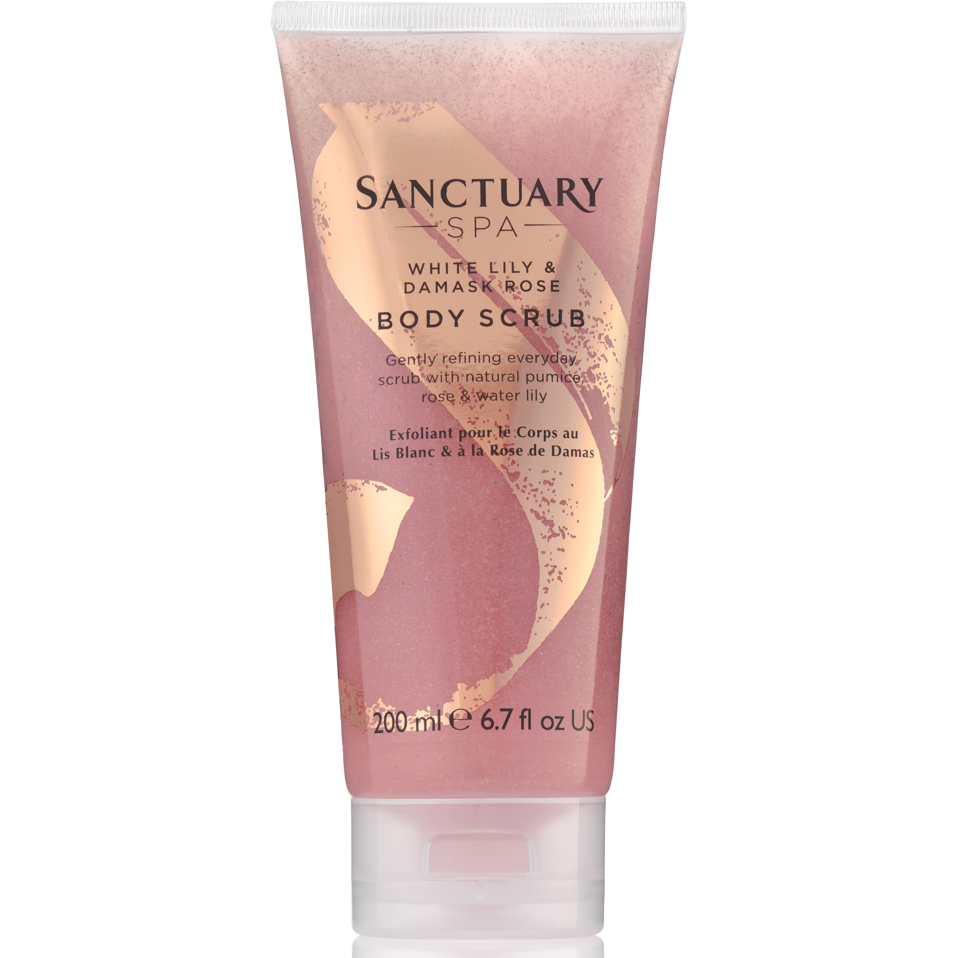 Sanctuary White Lily Damask Rose Body Scrub 200 ml