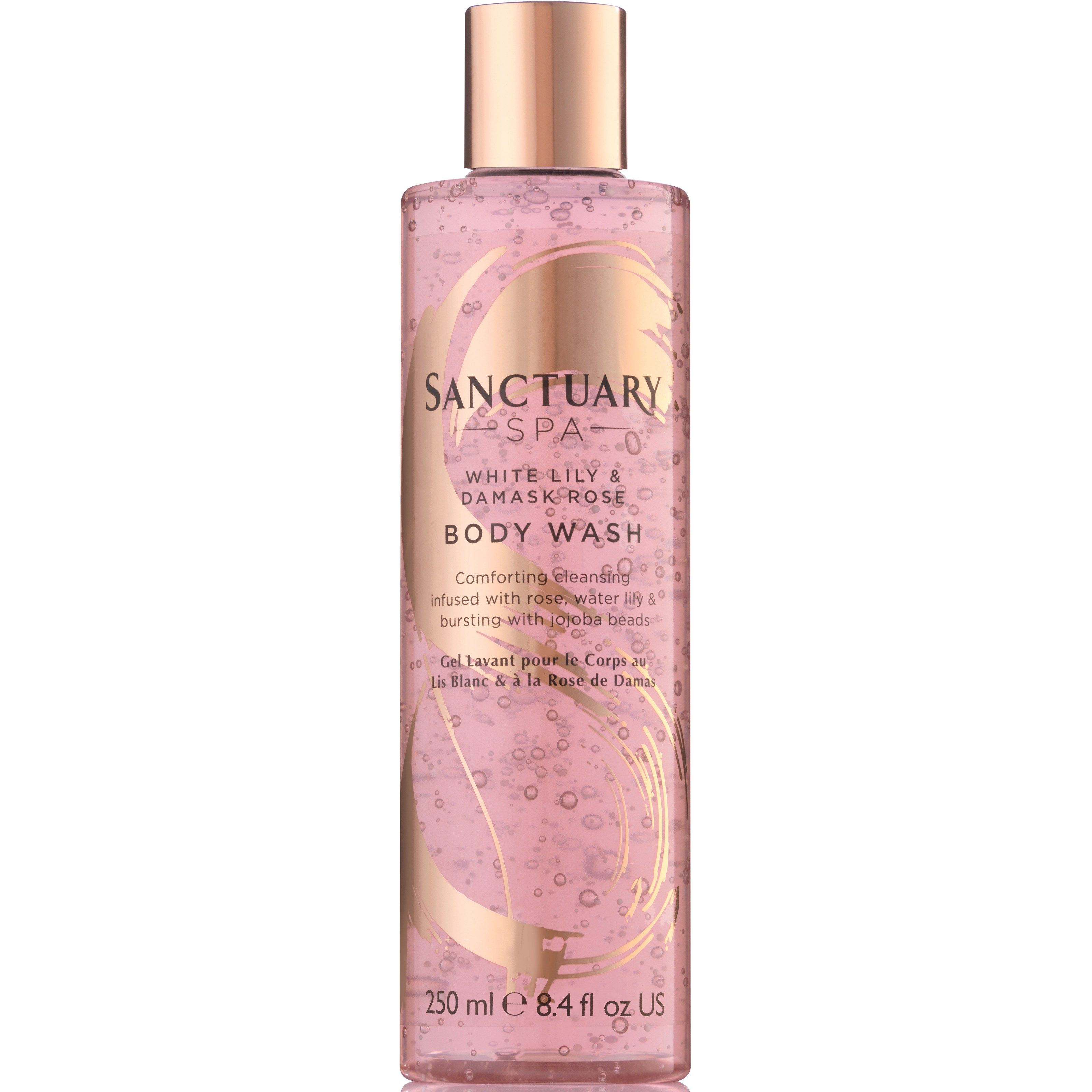 Sanctuary White Lily Damask Rose body wash