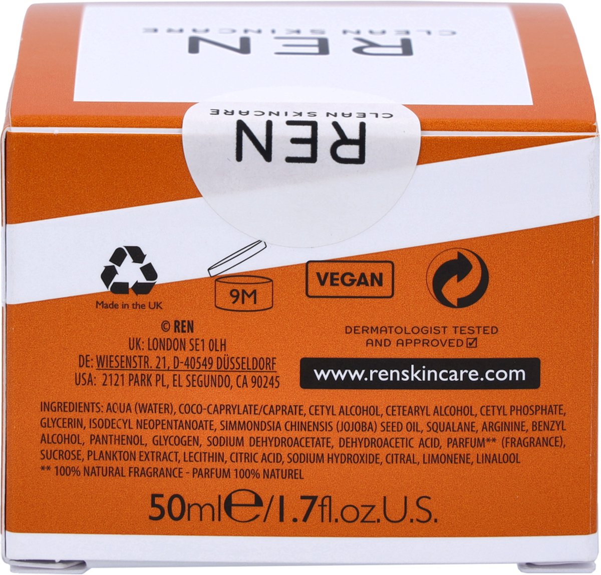 REN Skincare Radiance Glow Dark Spot Sleeping Cream 50 ml