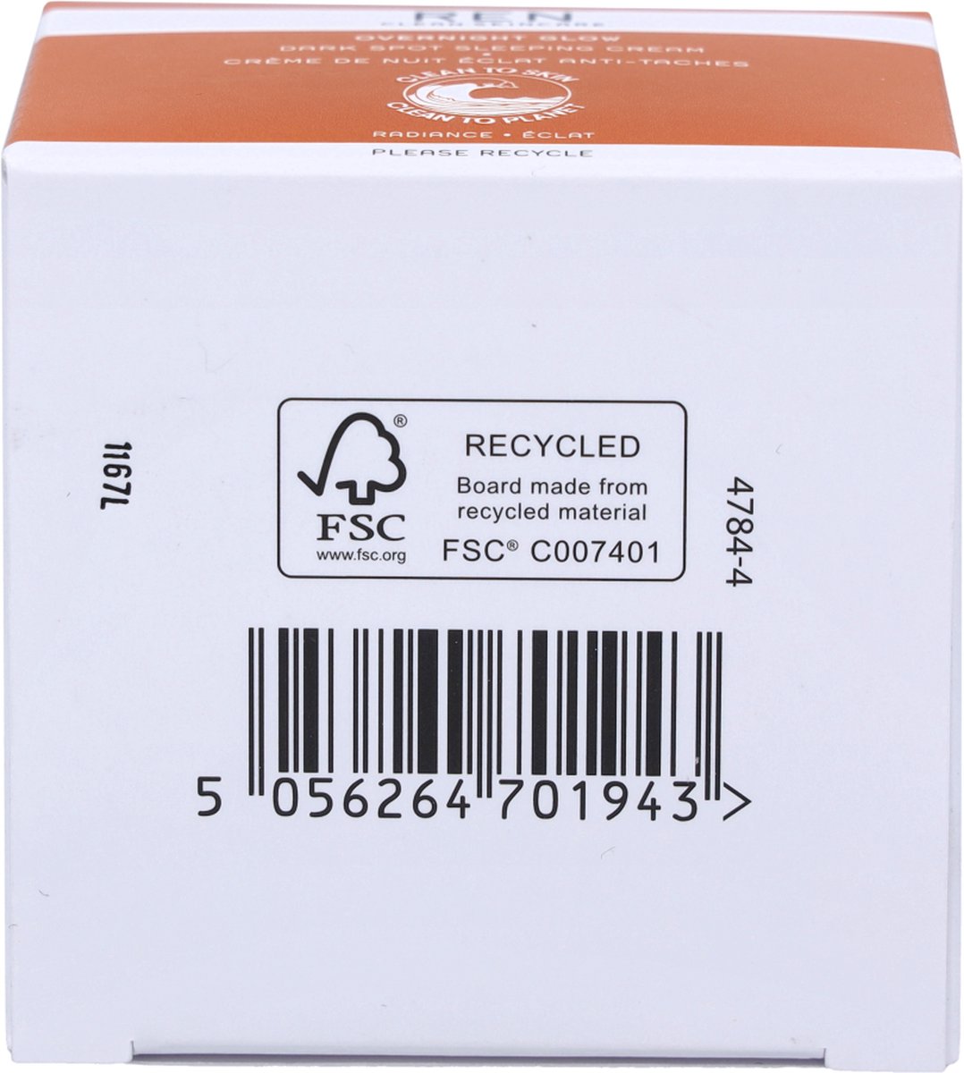 REN Skincare Radiance Glow Dark Spot Sleeping Cream 50 ml