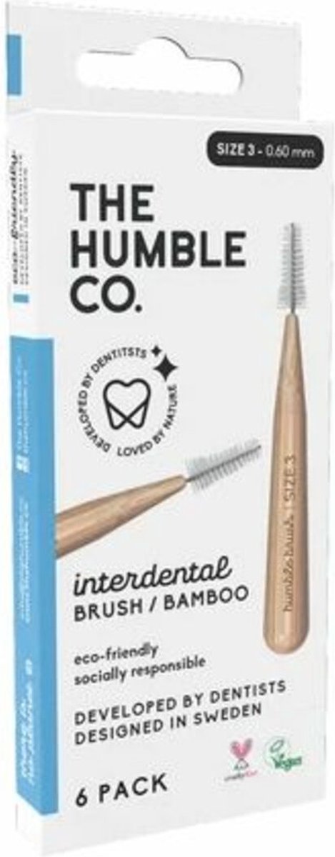 The Humble Co. Bamboo Interdental Brush Size 3 Blue