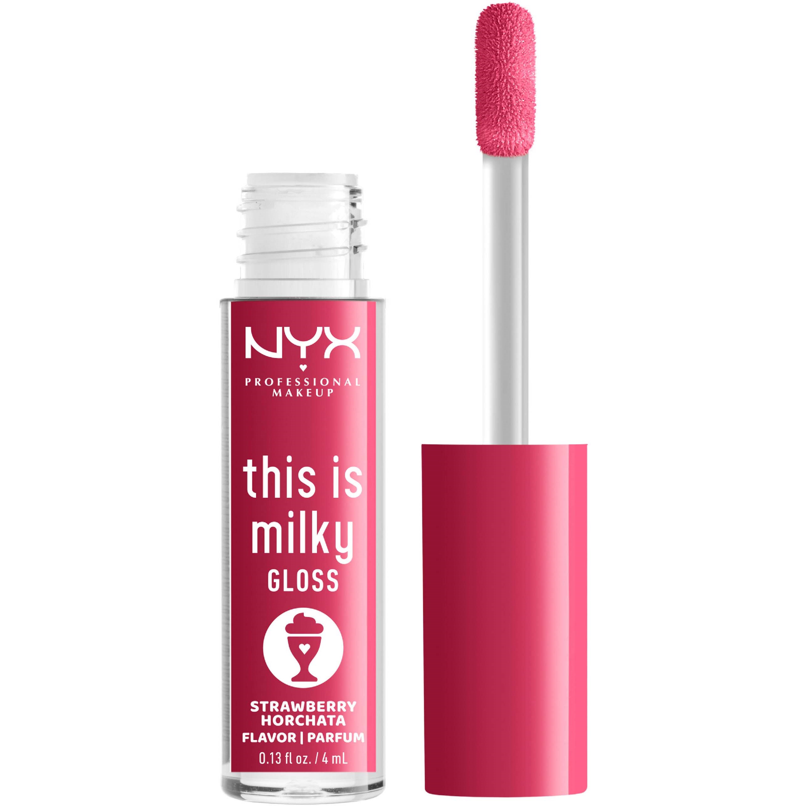 NYX Professional Makeup This Is Milky Gloss 10 Strawberry Horchat - Roze