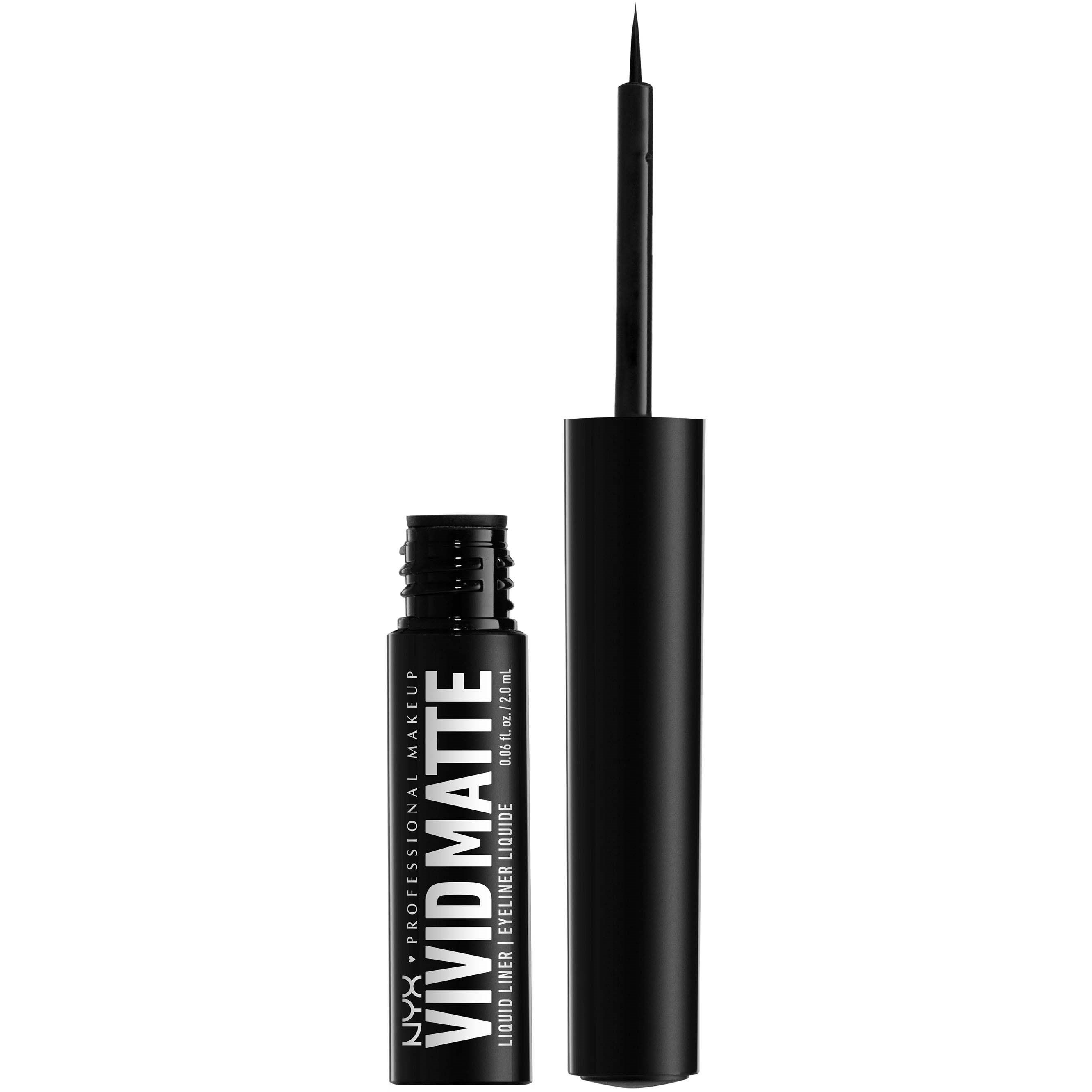 NYX Professional Makeup Vivid Matte Liquid Liner 01 Black - Zwart