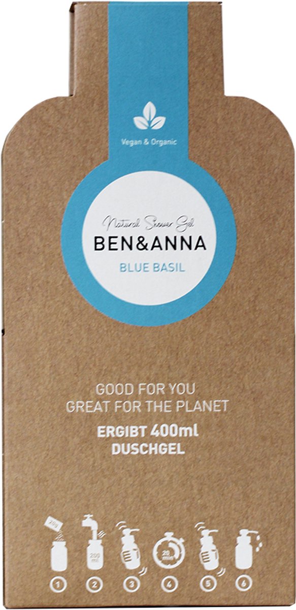 Ben & Anna Bodycare Shower Gel Flakes Blue Basil