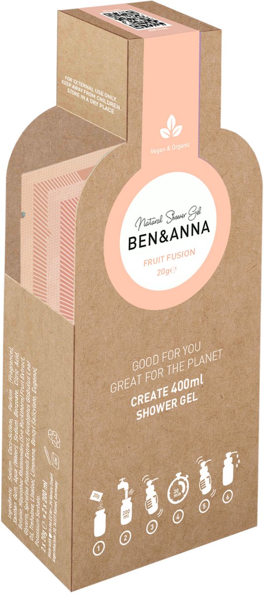 Ben & Anna Bodycare Shower Gel Flakes Fruit Fusion