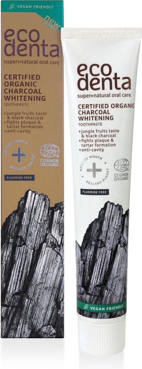 Ecodenta Active Coal Whitening Floride-Free Toothpaste 75 ml