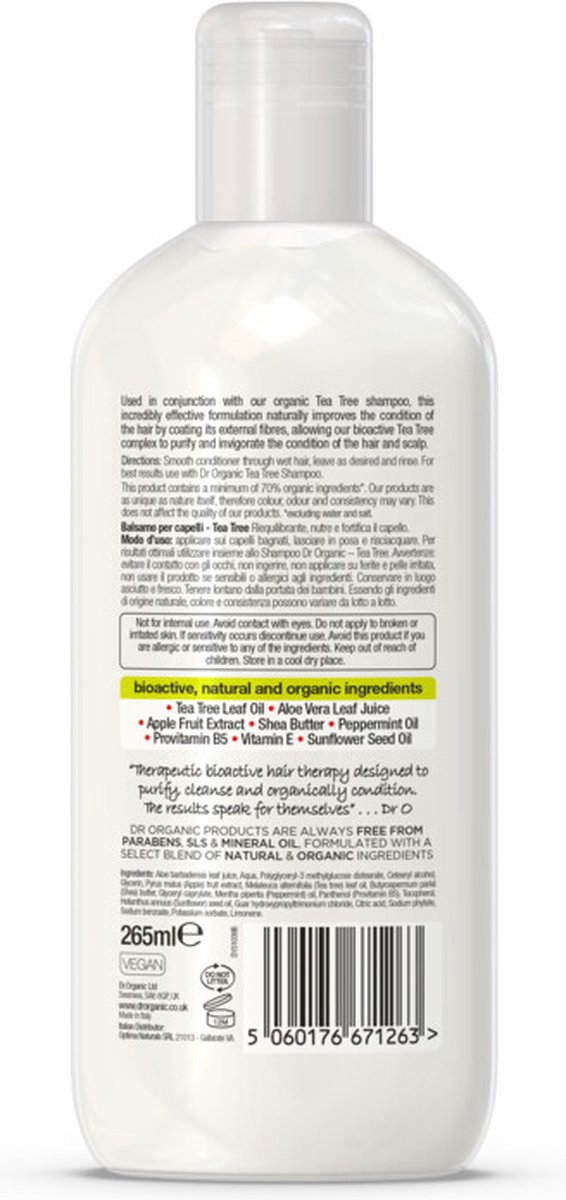 Dr Organic Dr. Organic Tea Tree Conditioner 265 ml