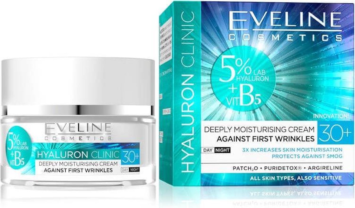 Eveline Cosmetics Hyaluron Clinic Day And Night Cream 30+ 50 ml
