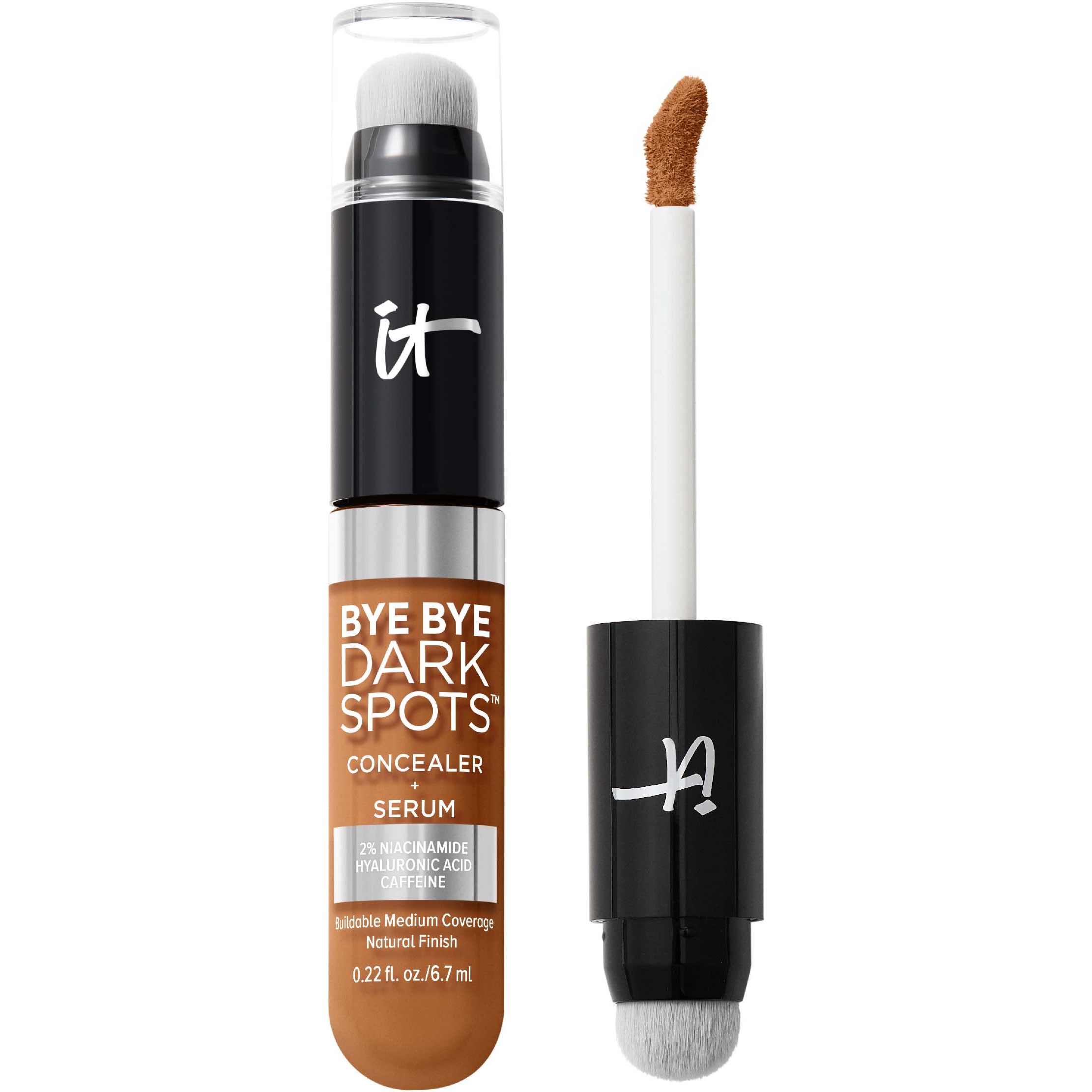It Cosmetics Bye Bye Dark Spots Concealer + Serum 44 Tan Warm - Bruin