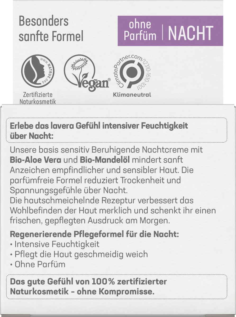 Lavera Basis Sensitiv Calming Night Cream 50 ml