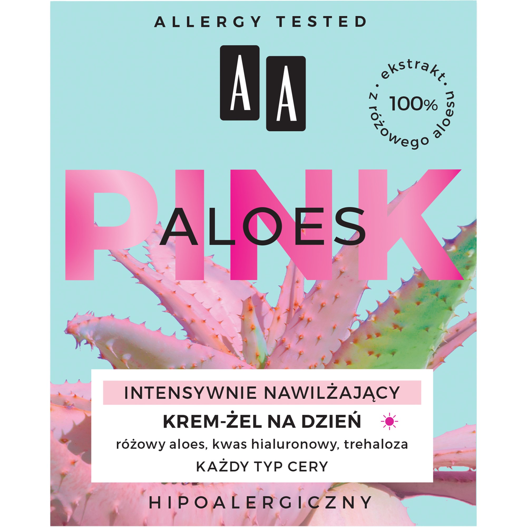 AA Pink Aloes Intensively Moisturising Gel Day Cream 50 ml