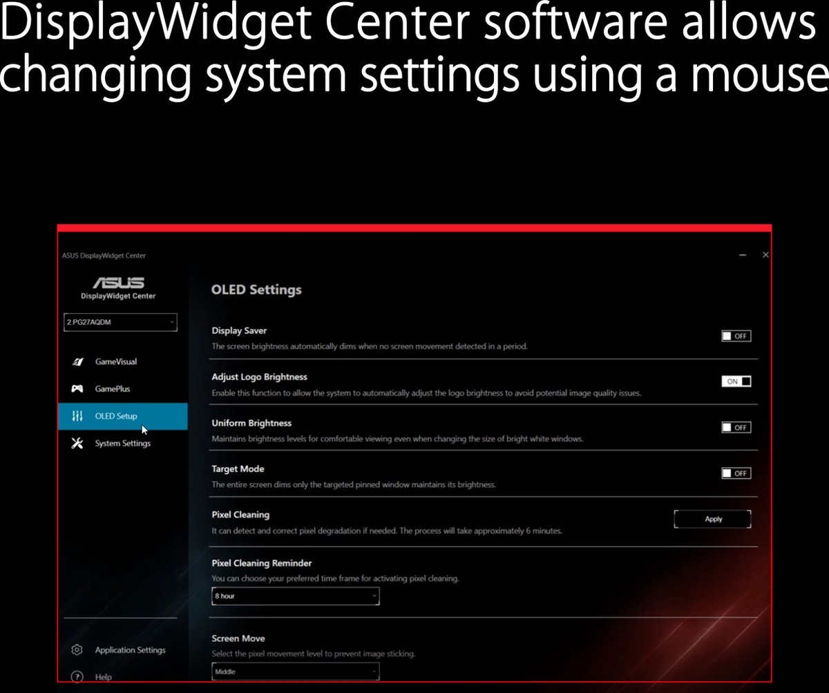Asus ROG Swift OLED PG27AQDM - 26.5"