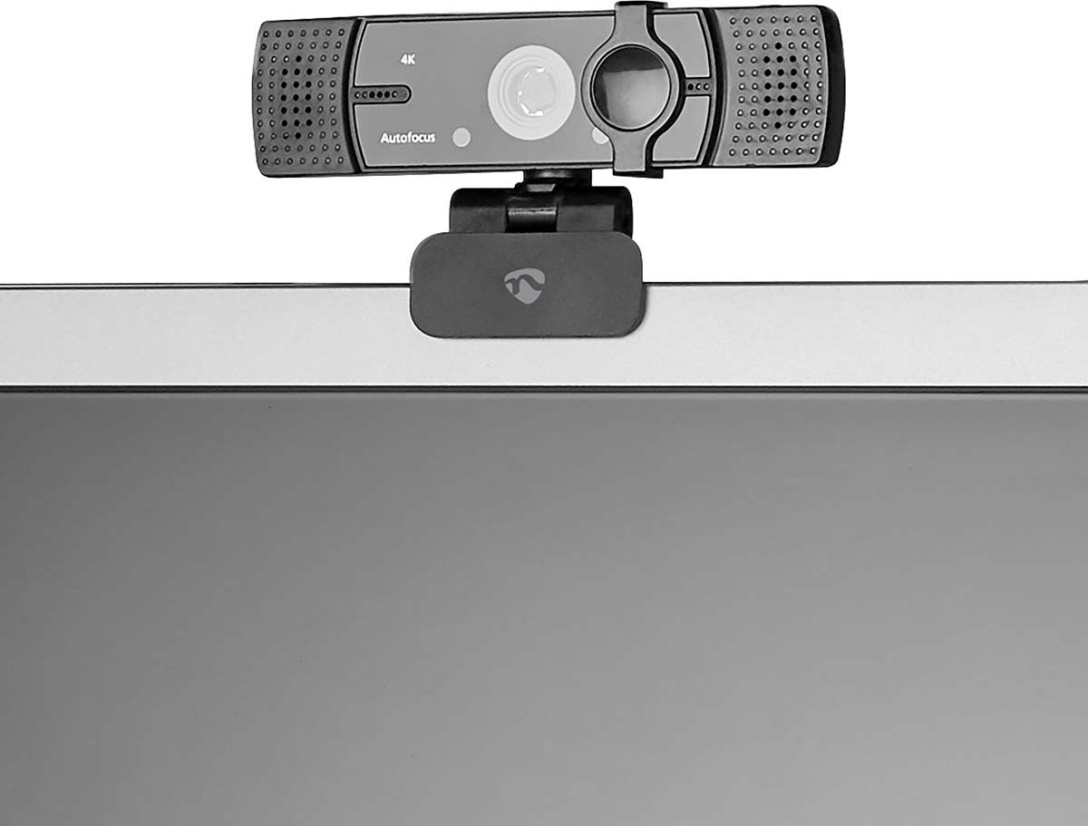 Nedis Webcam | Full HD@60fps / 4K@30fps | Automatische Scherpstelling | Ingebouwde Microfoon | - Zwart